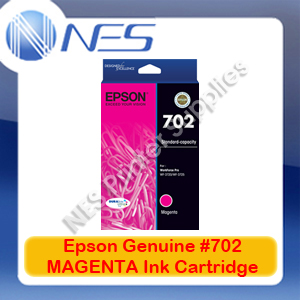 Epson Genuine #702 MAGENTA Ink Cartridge for WorkForce WF-3720/WF-3725 (C13T344392)